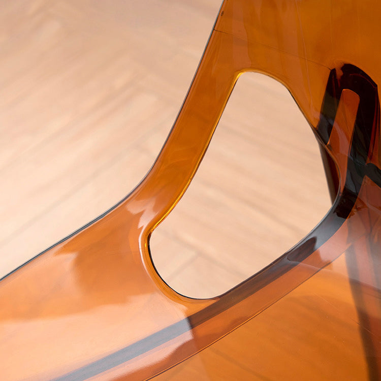 Home Indoor Armless Dining Chairs Acrylic Side Parsons Chair