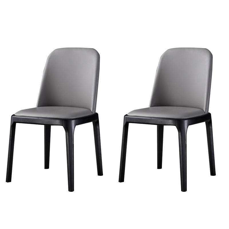 Wood Industrial Indoor-Outdoor Side Chair Parsons Dining Chair