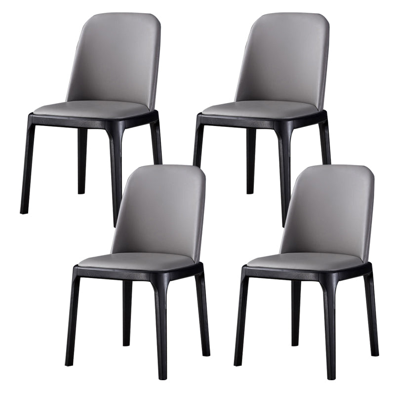 Wood Industrial Indoor-Outdoor Side Chair Parsons Dining Chair