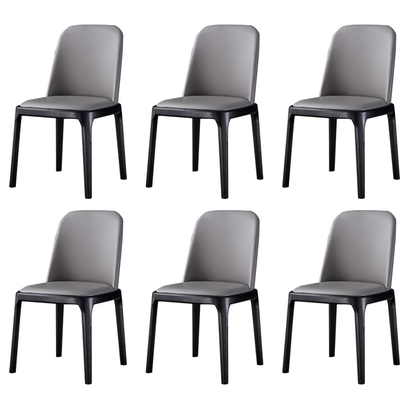 Wood Industrial Indoor-Outdoor Side Chair Parsons Dining Chair