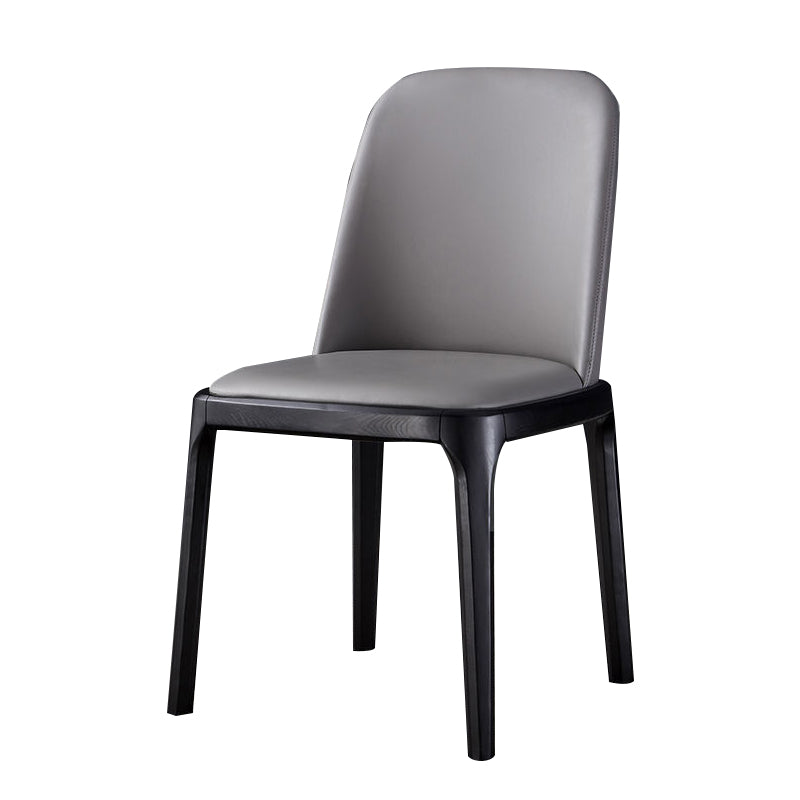 Wood Industrial Indoor-Outdoor Side Chair Parsons Dining Chair