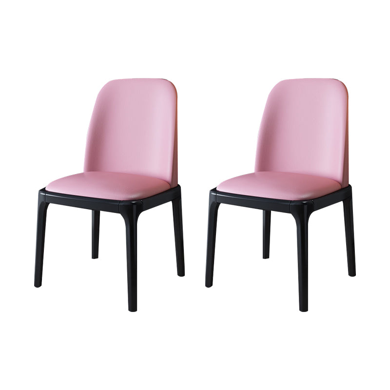 Wood Industrial Indoor-Outdoor Side Chair Parsons Dining Chair