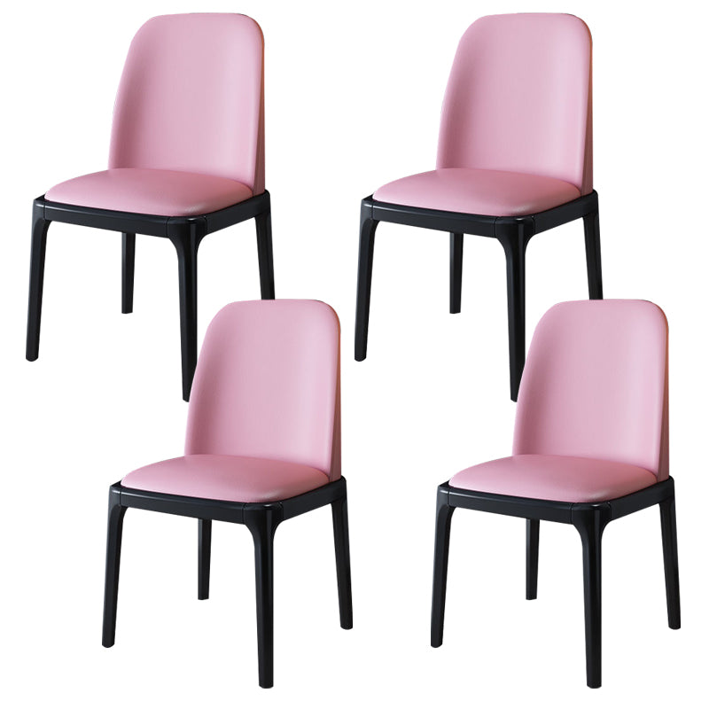 Wood Industrial Indoor-Outdoor Side Chair Parsons Dining Chair