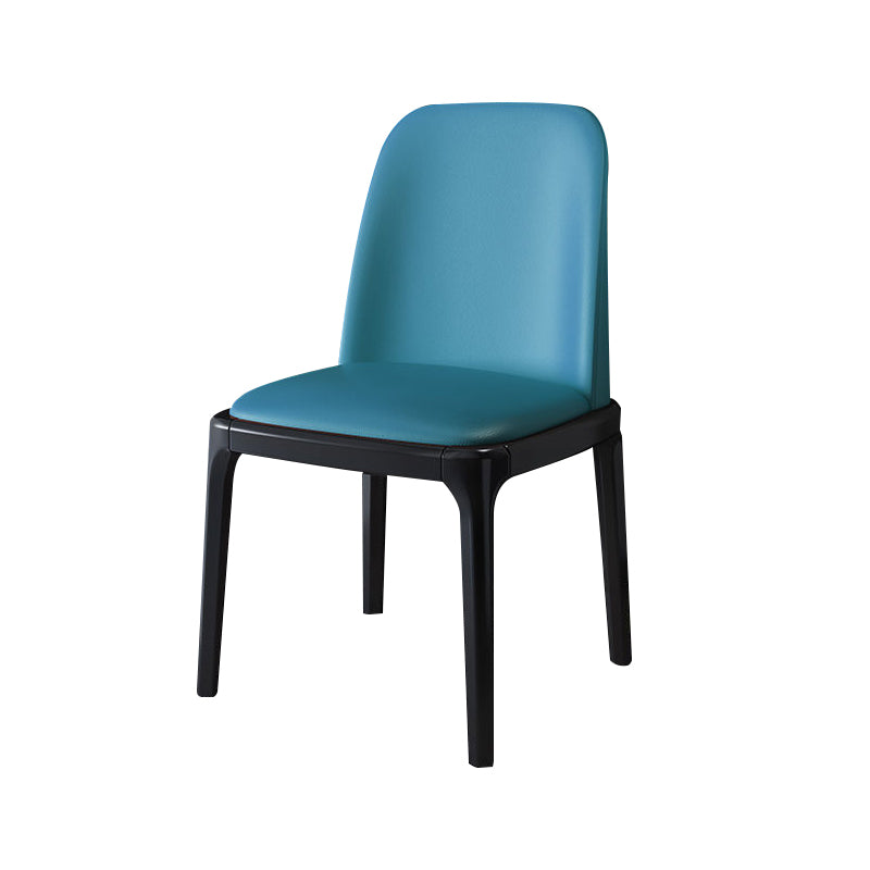 Wood Industrial Indoor-Outdoor Side Chair Parsons Dining Chair