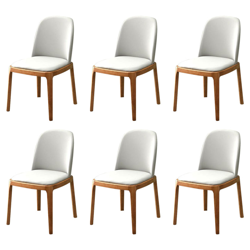 Wood Industrial Indoor-Outdoor Side Chair Parsons Dining Chair