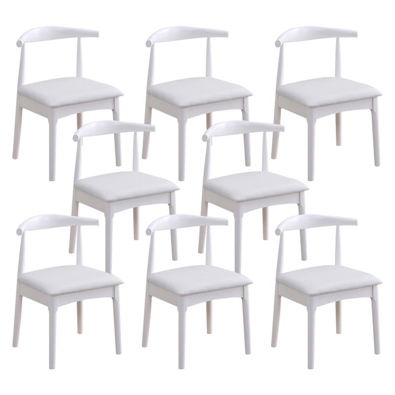 Wood Side Dining Chairs Open Back Dining Side Chair for Home