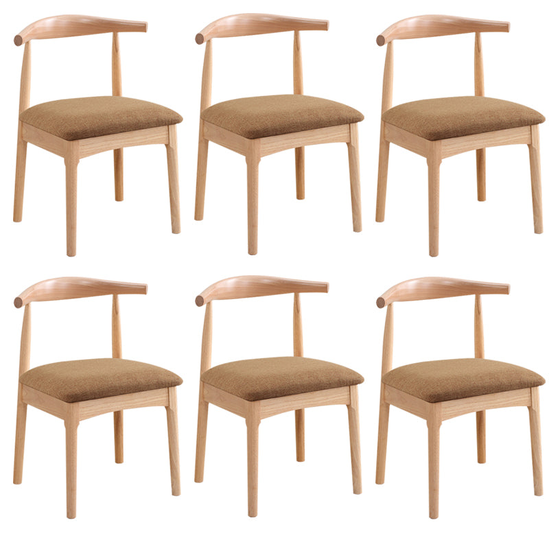 Wood Side Dining Chairs Open Back Dining Side Chair for Home