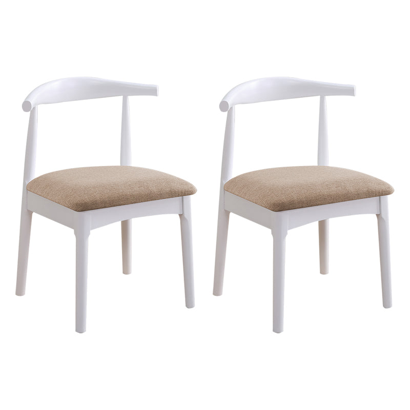 Wood Side Dining Chairs Open Back Dining Side Chair for Home