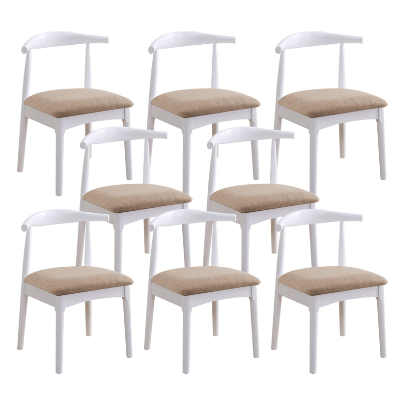 Wood Side Dining Chairs Open Back Dining Side Chair for Home