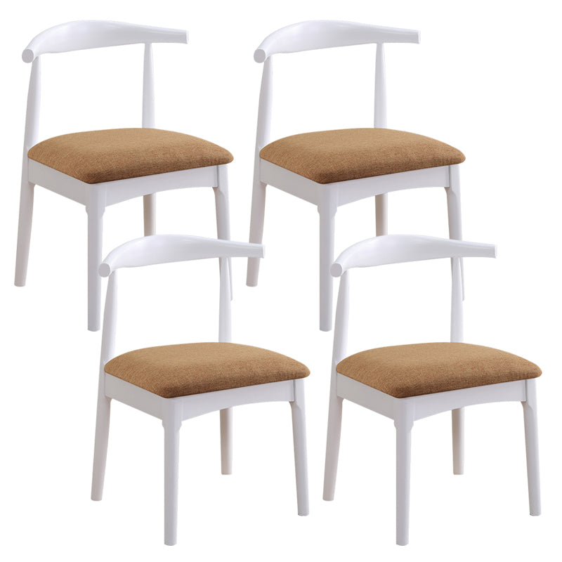 Wood Side Dining Chairs Open Back Dining Side Chair for Home