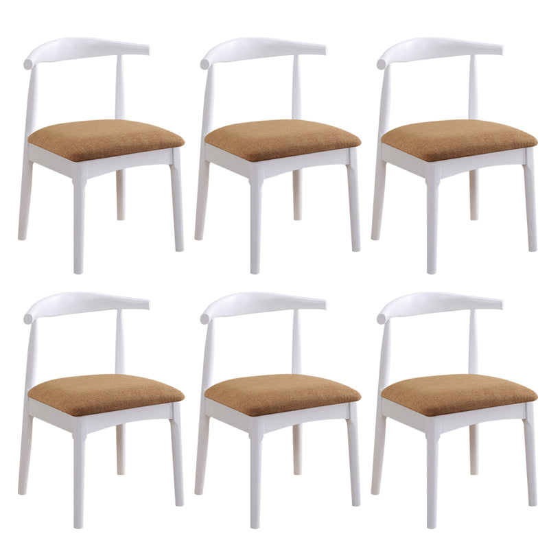 Wood Side Dining Chairs Open Back Dining Side Chair for Home