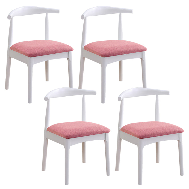 Wood Side Dining Chairs Open Back Dining Side Chair for Home