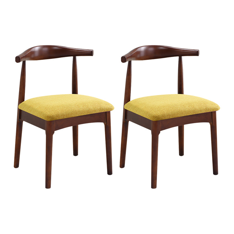 Wood Side Dining Chairs Open Back Dining Side Chair for Home
