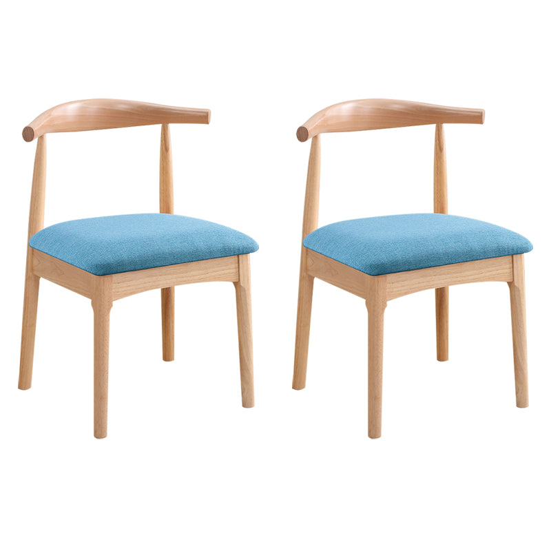 Wood Side Dining Chairs Open Back Dining Side Chair for Home