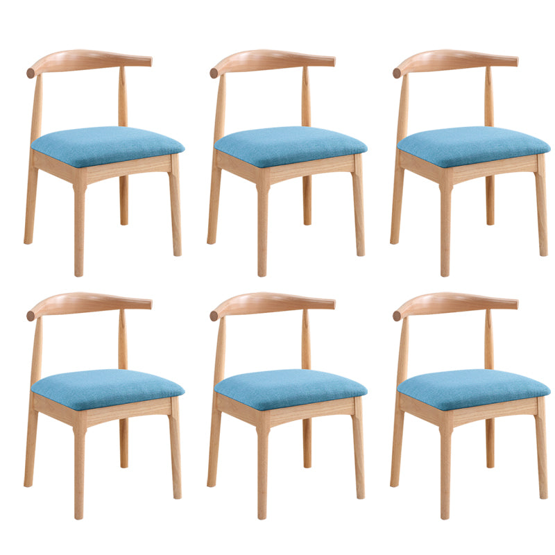 Wood Side Dining Chairs Open Back Dining Side Chair for Home