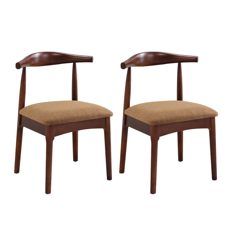 Wood Side Dining Chairs Open Back Dining Side Chair for Home