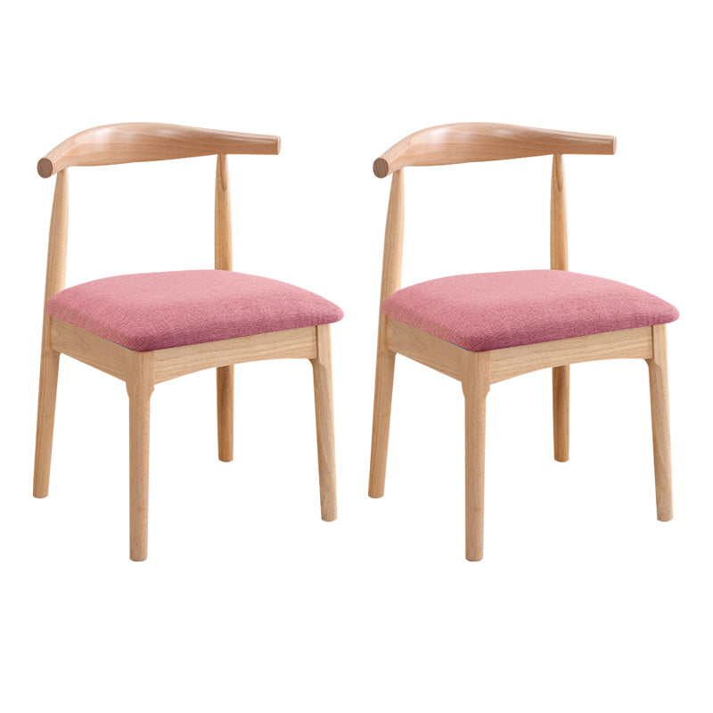 Wood Side Dining Chairs Open Back Dining Side Chair for Home