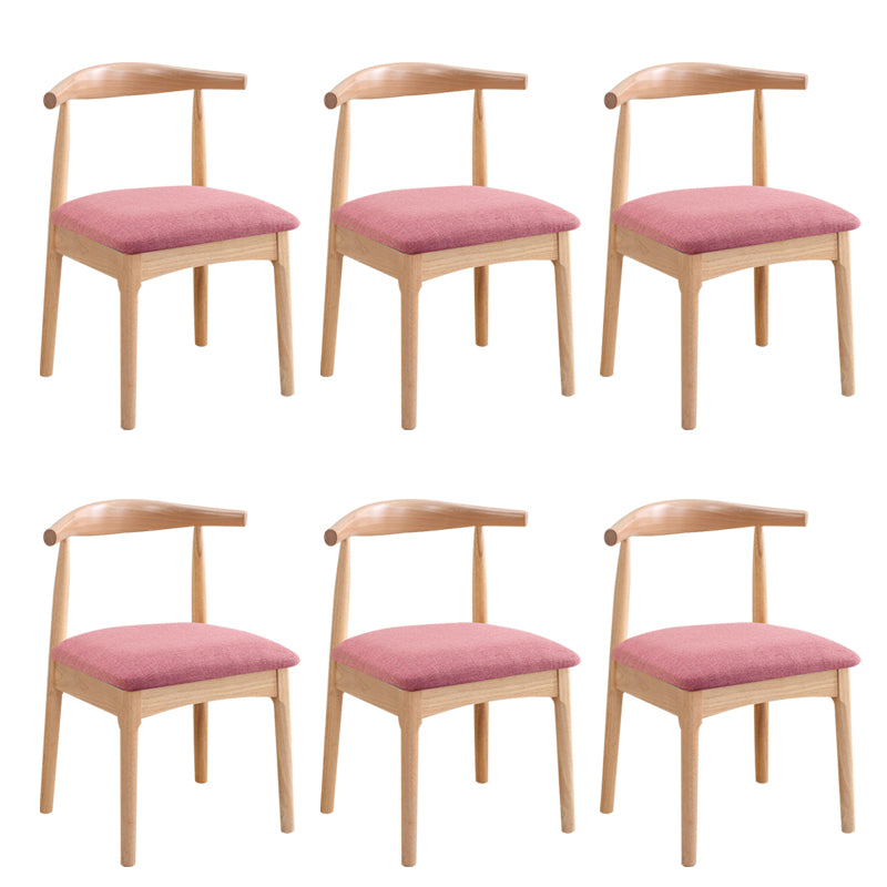 Wood Side Dining Chairs Open Back Dining Side Chair for Home