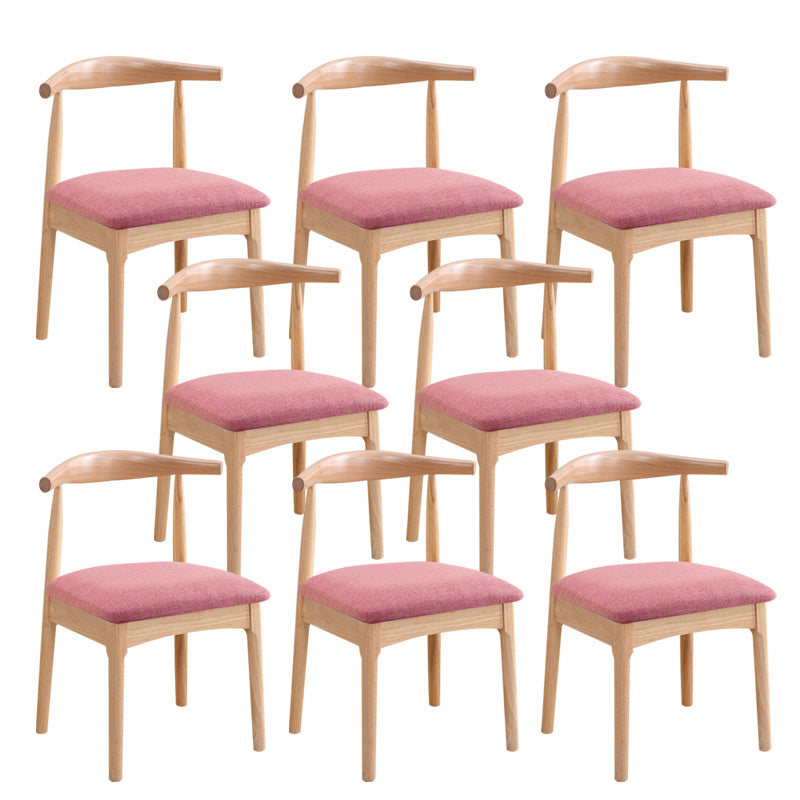 Wood Side Dining Chairs Open Back Dining Side Chair for Home