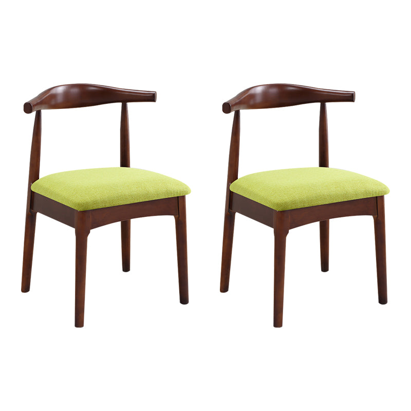 Wood Side Dining Chairs Open Back Dining Side Chair for Home