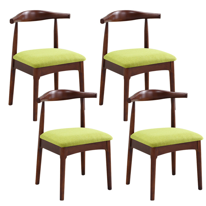 Wood Side Dining Chairs Open Back Dining Side Chair for Home