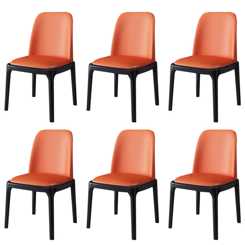 Wood Industrial Style Side Chair Armless Home Dining Side Chair