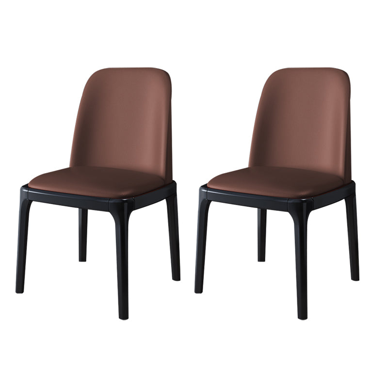 Wood Industrial Style Side Chair Armless Home Dining Side Chair