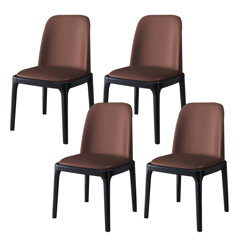 Wood Industrial Style Side Chair Armless Home Dining Side Chair