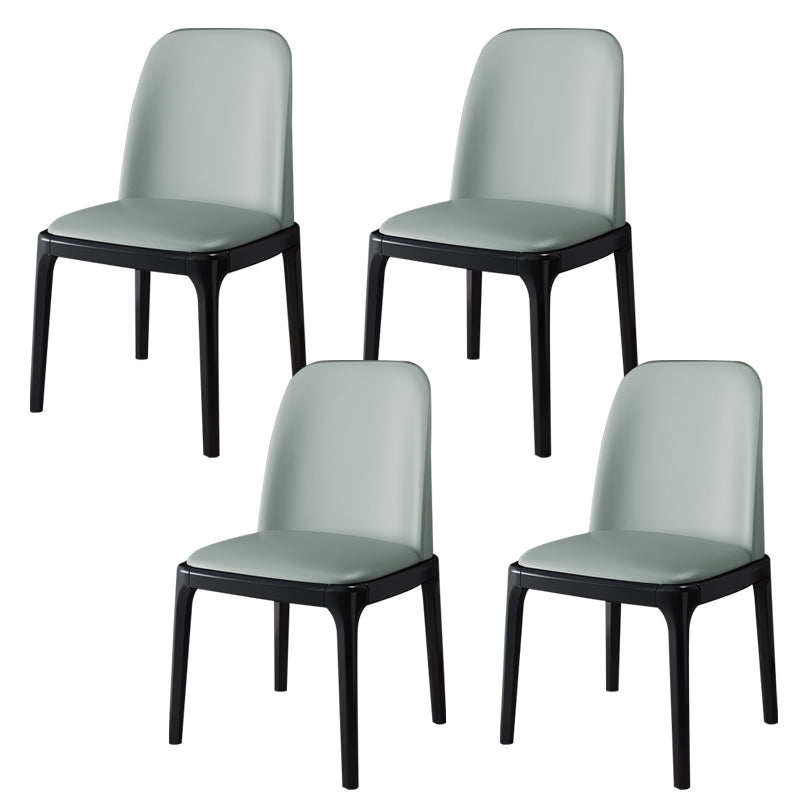 Wood Industrial Style Side Chair Armless Home Dining Side Chair