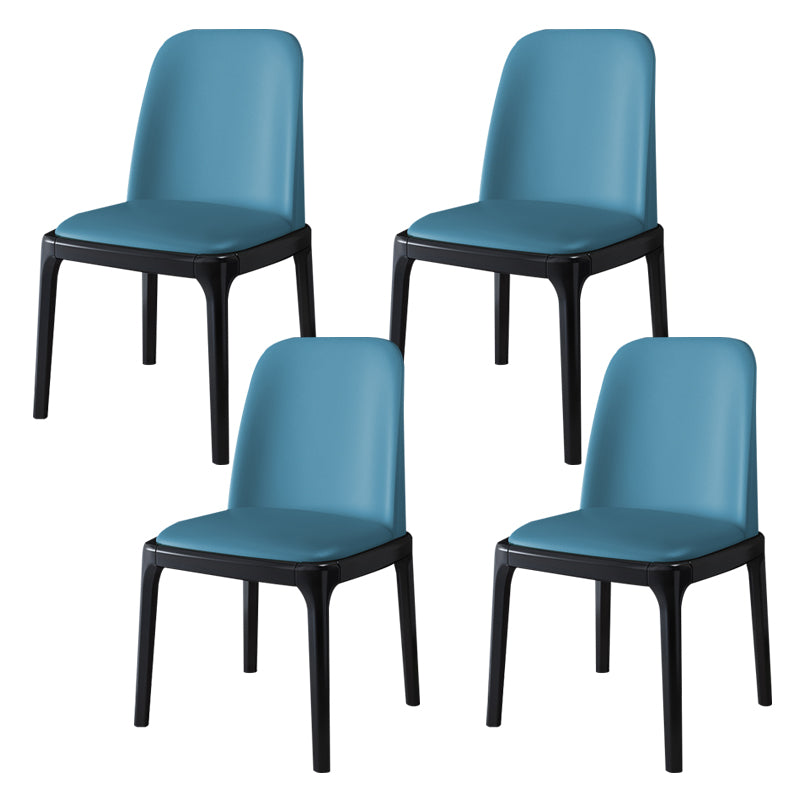 Wood Industrial Style Side Chair Armless Home Dining Side Chair