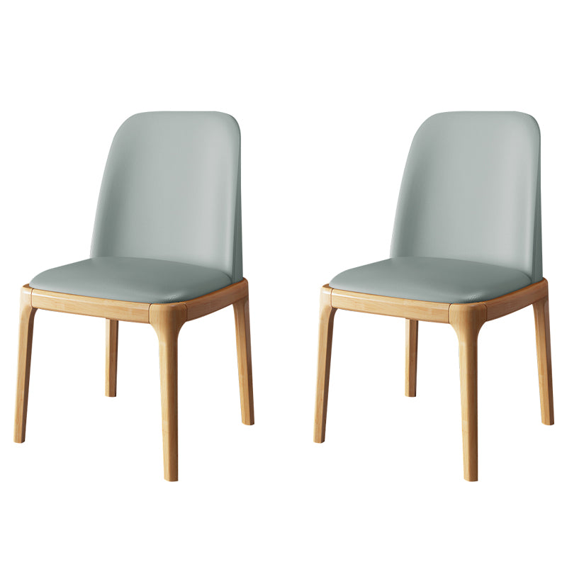 Wood Industrial Style Side Chair Armless Home Dining Side Chair