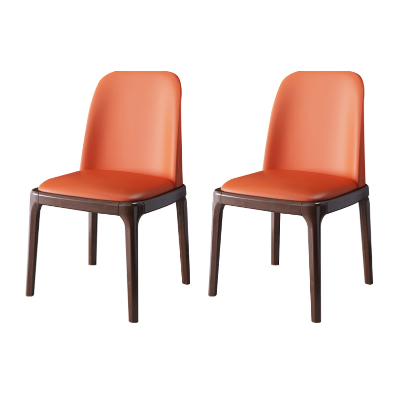 Wood Industrial Style Side Chair Armless Home Dining Side Chair