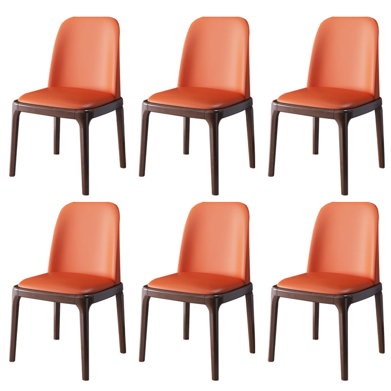 Wood Industrial Style Side Chair Armless Home Dining Side Chair