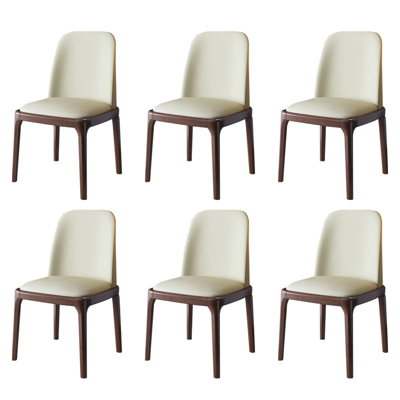 Wood Industrial Style Side Chair Armless Home Dining Side Chair