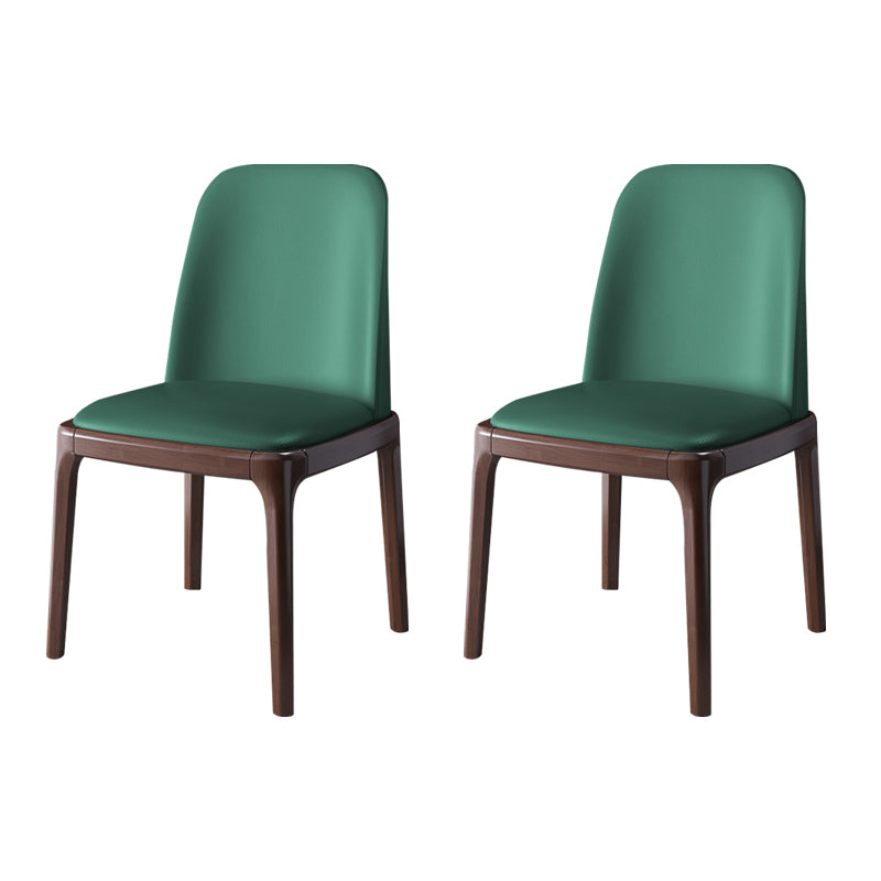 Wood Industrial Style Side Chair Armless Home Dining Side Chair