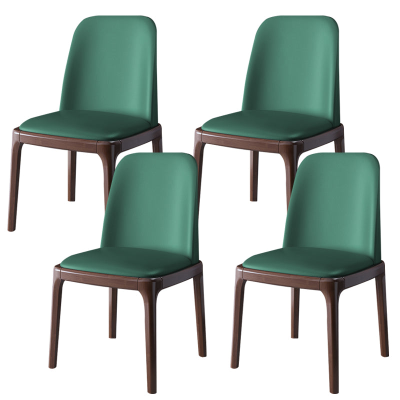 Wood Industrial Style Side Chair Armless Home Dining Side Chair