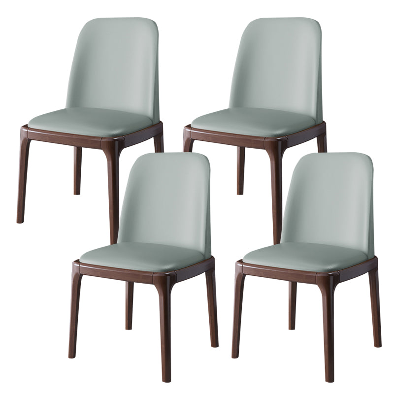 Wood Industrial Style Side Chair Armless Home Dining Side Chair