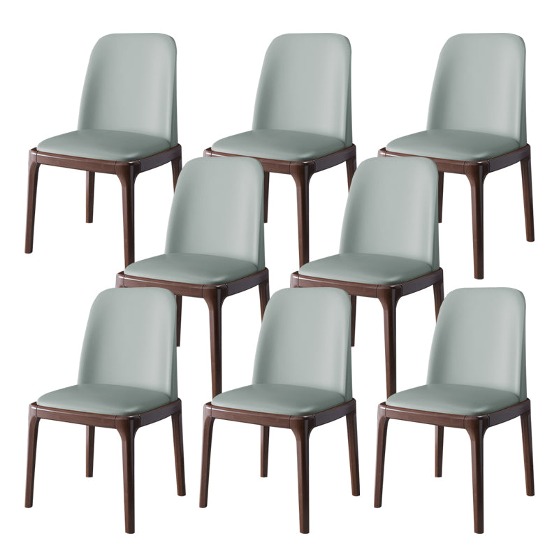 Wood Industrial Style Side Chair Armless Home Dining Side Chair