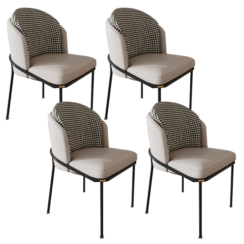 Modern Indoor Armless Dining Chair Upholstered Dining Side Chair