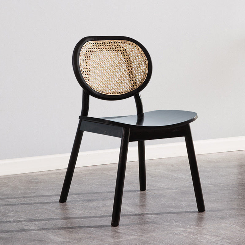 Oak Cane Back Dining Chairs Dining Room Industrial Side Chair