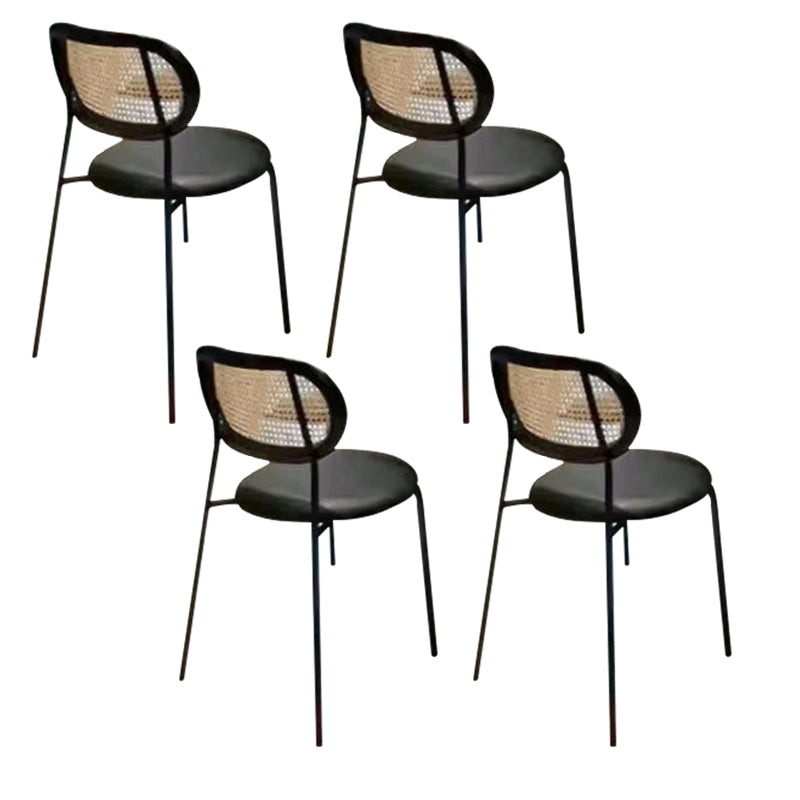 Upholstered Armless Dining Chairs Industrial Dining Room Side Chair