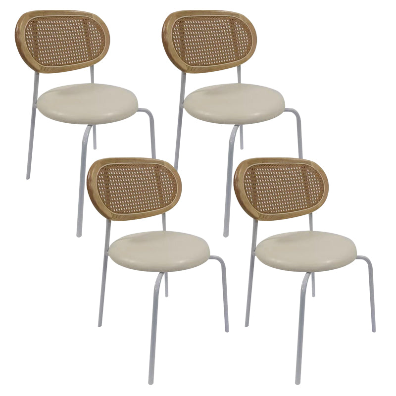 Upholstered Armless Dining Chairs Industrial Dining Room Side Chair