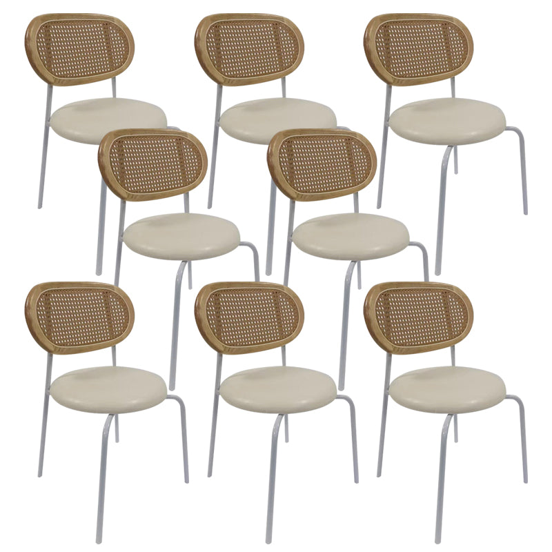 Upholstered Armless Dining Chairs Industrial Dining Room Side Chair