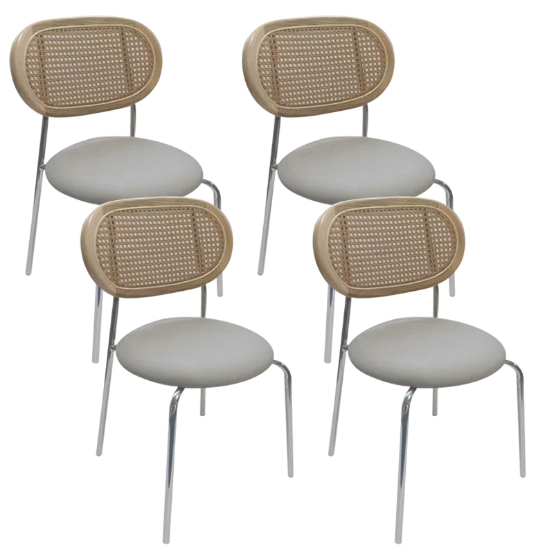 Upholstered Armless Dining Chairs Industrial Dining Room Side Chair