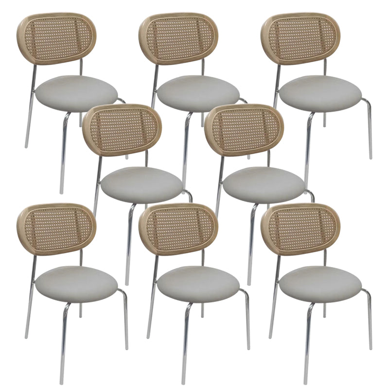 Upholstered Armless Dining Chairs Industrial Dining Room Side Chair