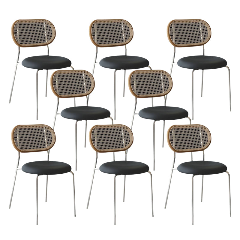 Upholstered Armless Dining Chairs Industrial Dining Room Side Chair