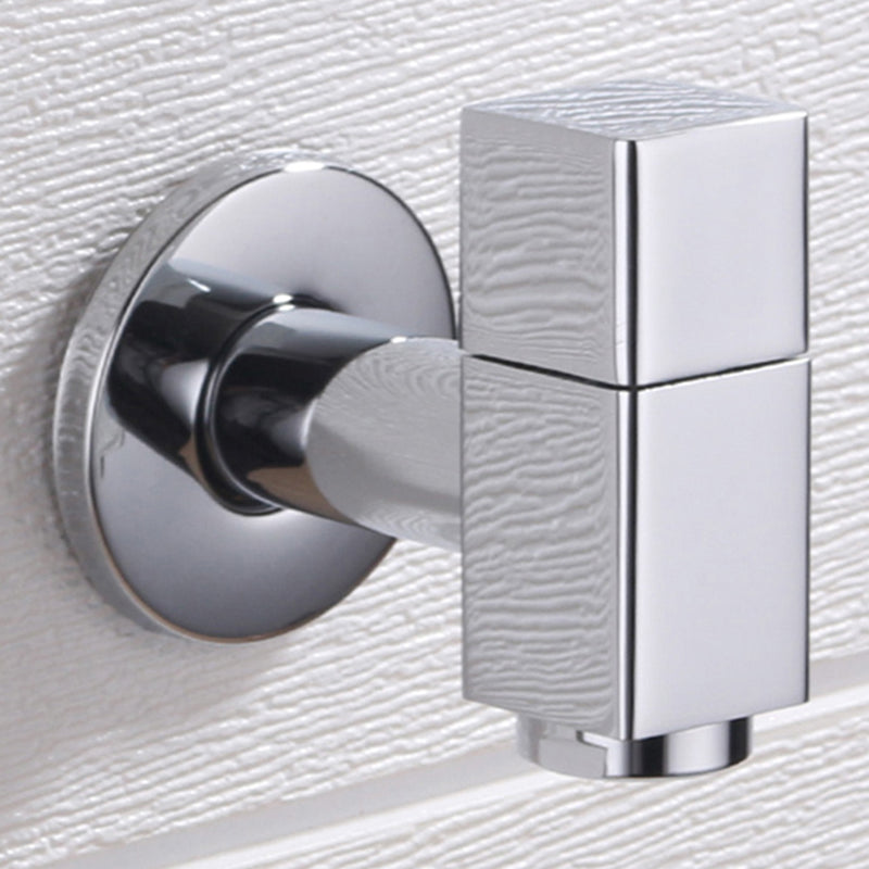 Contemporary Wall Mounted Bathroom Faucet Knob Handle Brass Faucet