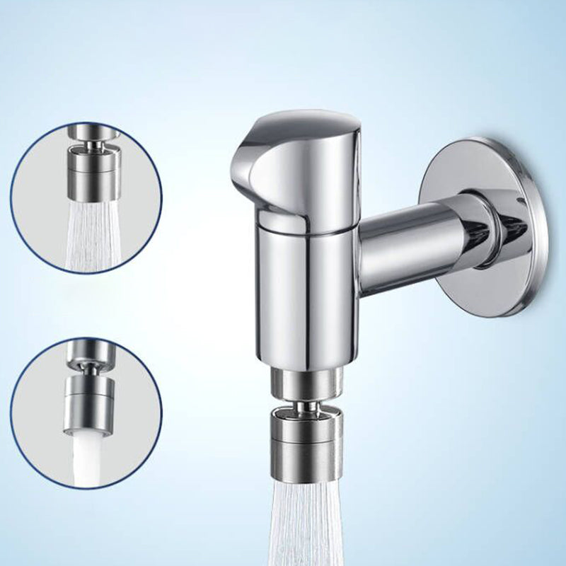 Contemporary Wall Mounted Bathroom Faucet Knob Handle Brass Faucet