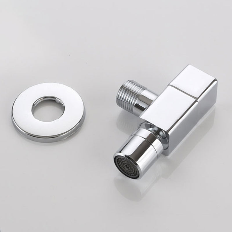 Contemporary Wall Mounted Bathroom Faucet Knob Handle Brass Faucet