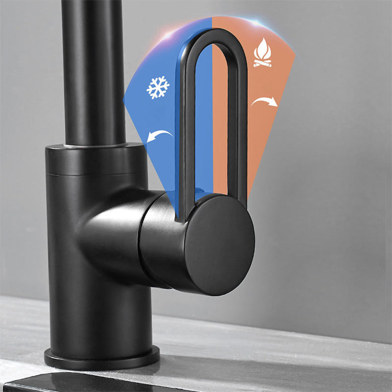 Contemporary Kitchen Faucet Copper 1-Handle High Arc Kitchen Faucet